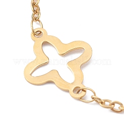 304 Stainless Steel Clover Link Bracelets&nbsp;BJEW-JB06028