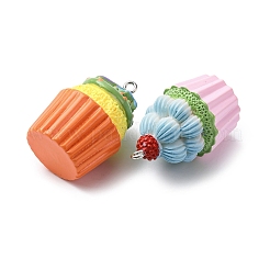 Opaque Resin Pendants&nbsp;X-RESI-K049-03
