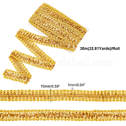 Sparkle Style Purl Polyester Ribbons&nbsp;OCOR-WH0074-38