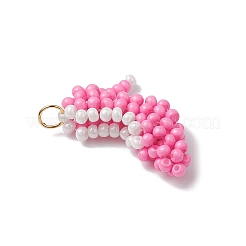 Glass Seed Beaded High Heel Pendants&nbsp;PALLOY-CJ00140