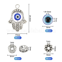 DIY Evil Eye Jewelry Kits&nbsp;DIY-NB0004-73AS
