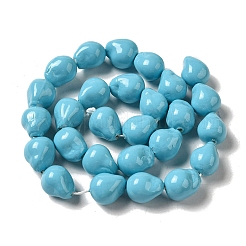 Electroplated Glass Imitation Pearl Beads Strands&nbsp;BSHE-G035-01A-10-1