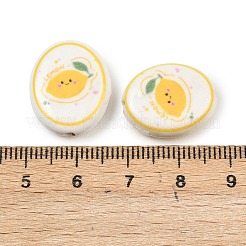 Printed Handmade Porcelain Beads&nbsp;PORC-B009-01C