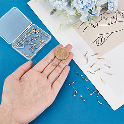 60Pcs 2 Colors Brass Peg Bails&nbsp;KK-PH0006-06