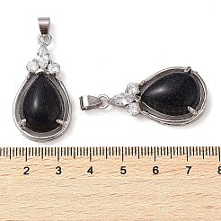Synthetic Blue Goldstone Pendants&nbsp;G-A095-02P-04