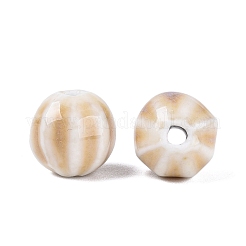 Vintage Porcelain Corrugated Beads&nbsp;PORC-N013-11T