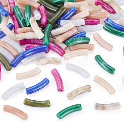 100Pcs Two Tone Acrylic Beads&nbsp;MACR-TA0002-80