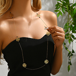 Stylish Stainless Steel Hollow Link Chain Long Necklaces for Women Party Wear&nbsp;JM6223-2