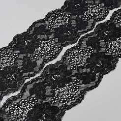 Polyester Flower Embroidery Lace Trim&nbsp;OCOR-WH0036-49A