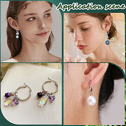 15 Pairs 304 Stainless Steel Hoop Earrings&nbsp;EJEW-SC0002-05