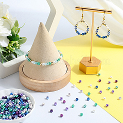 1000Pcs 10 Colors Baking Paint Pearlized Glass Imitation Pearl Round Beads&nbsp;HY-SP0001-01C