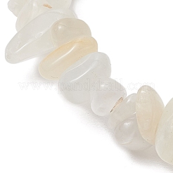 Natural Moonstone Chip Beaded Stretch Bracelets&nbsp;BJEW-JB11133-07