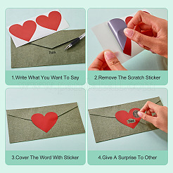 50Pcs Coated Scratch Off Film Password Sticker&nbsp;DIY-TA0015-46A