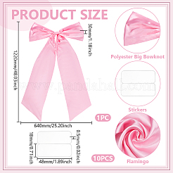Polyester Big Bowknot for Christmas Decoration&nbsp;HJEW-WH0063-006A