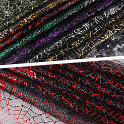 Polyester Spider Web Deco Mesh&nbsp;DIY-WH20049-45B-01