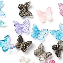 300Pcs Transparent Spray Painted Glass Charms&nbsp;GLAA-LS0001-02