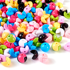 160Pcs 8 Colors Transparent Acrylic Beads&nbsp;OACR-TA0002-58