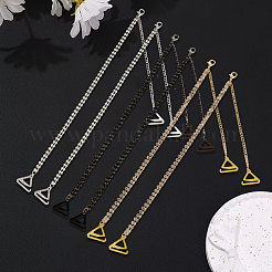 3 Pairs 3 Colors Alloy Rhineetone Link Bra Straps&nbsp;AJEW-CY0001-76