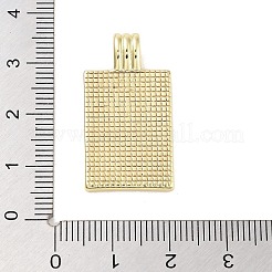 Real 18K Gold Plated Rack Plating Brass Enamel Pendants&nbsp;X-KK-M293-43G-01