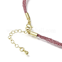 3.5MM Polyester Metallic Cord Braided Cord Necklace Making&nbsp;FB-CBAA152-01G