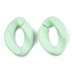 Opaque Spray Painted Acrylic Linking Rings&nbsp;X-OACR-S036-001A-I12