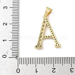 Brass Micro Pave Cubic Zirconia Pendants&nbsp;KK-L239-057G