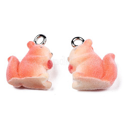 Flocky Resin Pendants&nbsp;RESI-N032-05