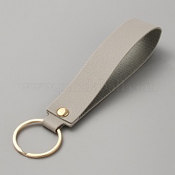 Rectangle PU Leather Keychain&nbsp;HJEW-WH0078-01D