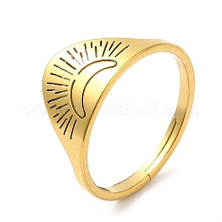 304 Stainless Steel Adjustable Rings&nbsp;RJEW-K245-54G