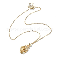 Natural Amethyst Round Pendant Necklaces&nbsp;NJEW-JN04565-03