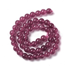 Natural White Jade Imitation Garnet Beads Strands&nbsp;G-I334-02B