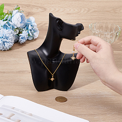 Bust Shaped Resin Necklace Display Stands&nbsp;NDIS-WH0003-017