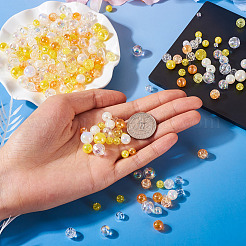 Transparent & Opaque Acrylic Bead&nbsp;OACR-TAC0002-08A