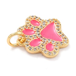 Real 18K Gold Plated Brass Micro Pave Cubic Zirconia Charms&nbsp;ZIRC-L100-085G-07