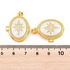 Brass Locket Pendants&nbsp;KK-D232-03G