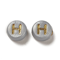 Golden Plating Opaque Acrylic Beads&nbsp;PACR-Q001-01