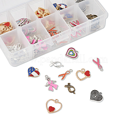 Alloy Enamel Pendants&nbsp;PALLOY-TA0001-14