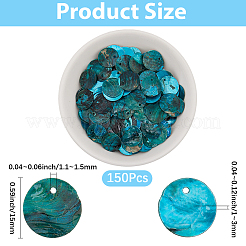 150Pcs Spray Paint Natural Akoya Shell Pendants&nbsp;SHEL-PA0001-04