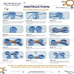 DIY Handmade Woven Cotton Bowknot Keychain Making Kits&nbsp;DIY-SC0028-14