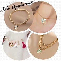 25Pcs 5 Colors Alloy Enamel Pendants&nbsp;ENAM-CJ0003-41