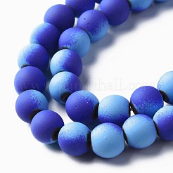 Spray Painted Non-magnetic Synthetic Hematite Beads Strands&nbsp;G-N337-01G