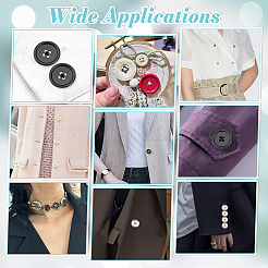 20Pcs 4 Styles 4-Hole Zinc Alloy Buttons&nbsp;BUTT-NB0002-12B