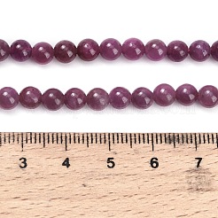 Natural Ruby Beads Strands&nbsp;G-L631-A01-5mm-AA