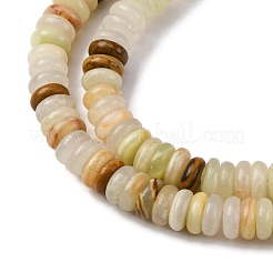 Natural Green Banded Calcite(Afghan Jade) Beads Strands&nbsp;G-L624-H11-6x2mm