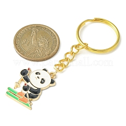 Sport Panda Alloy Enamel Pendants Keychain&nbsp;KEYC-JKC00501