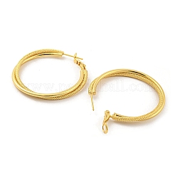 Rack Plating Brass Hoop Earrings&nbsp;EJEW-K263-29G