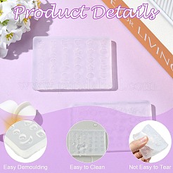 2Pcs 2 Styles Button Shaped Nail Art Silicone Molds&nbsp;ST-CJ0043-043