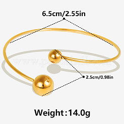 304 Stainless Steel Cuff Bangles&nbsp;JW3616-2