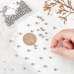 150Pcs 3 Style Stainless Steel Beads&nbsp;STAS-CA0001-27
