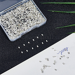1000Pcs Brass Crimp Beads&nbsp;KK-PA0001-11